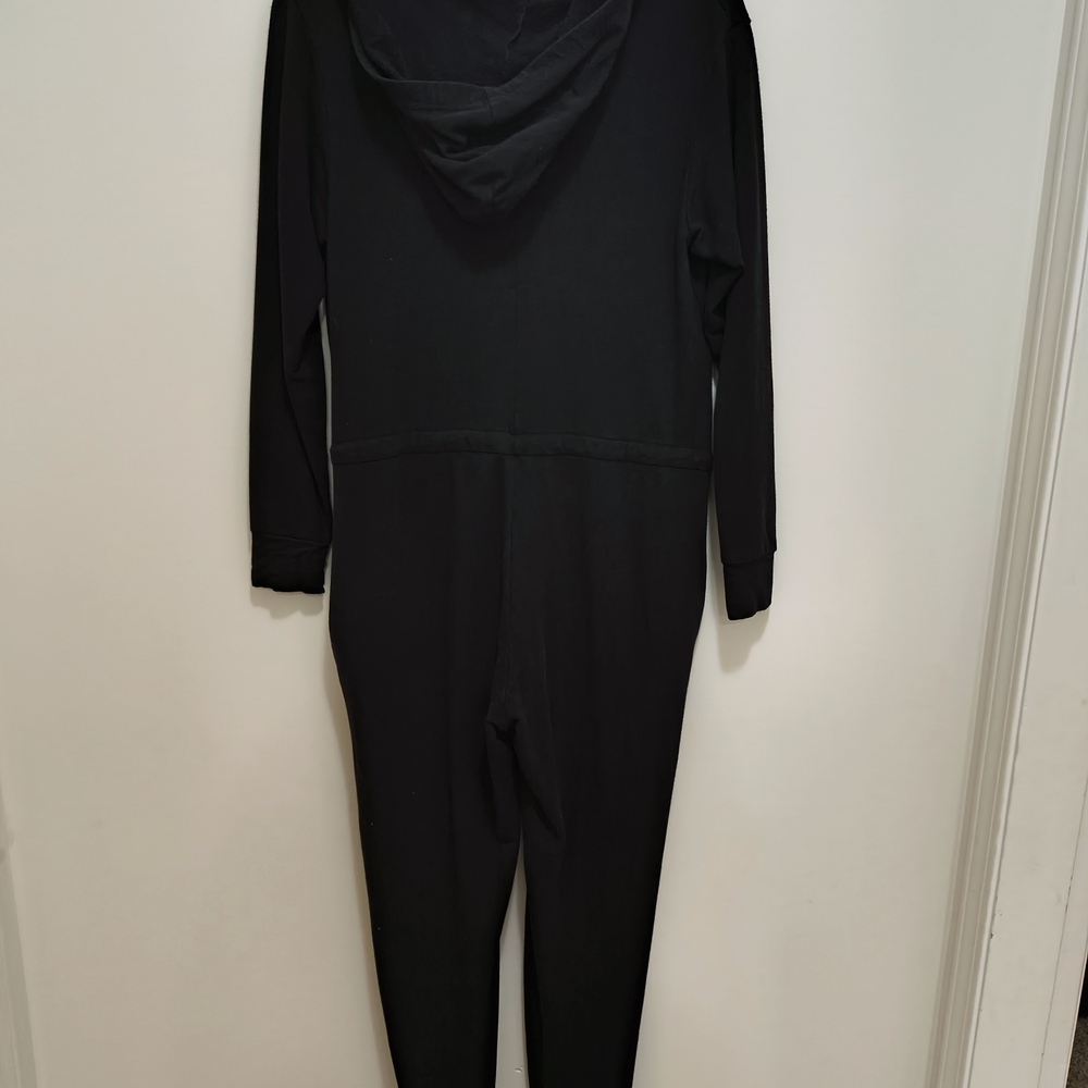 Smash + Tess Black Harris Hoodie Romper in Midnight Black - Picture 7 of 7